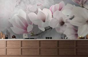 Wybierz Fototapeta Magnolia różowa  na ścianę